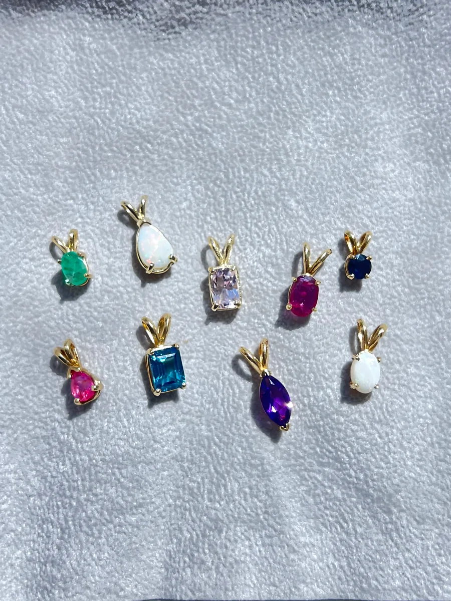 Gemstone pendants