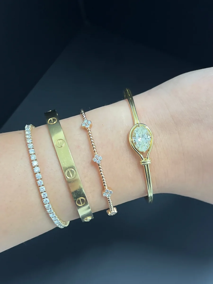 Bangle and bracelet stack